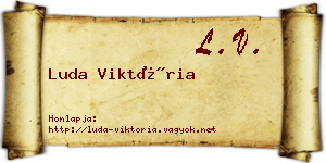 Luda Viktória névjegykártya